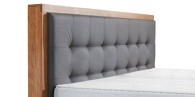 Classic Gelbett Buonanotte mit Massivholz in Boxspring-Optik