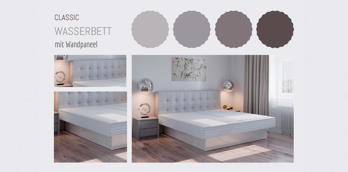 Wasserbett mit Wandpaneel Abbildung 3