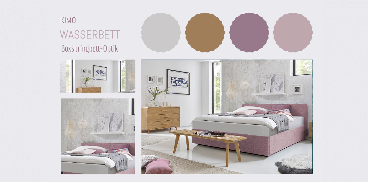 Boxspring-Wasserbett mit Zibi Kopfteil Abbildung 2