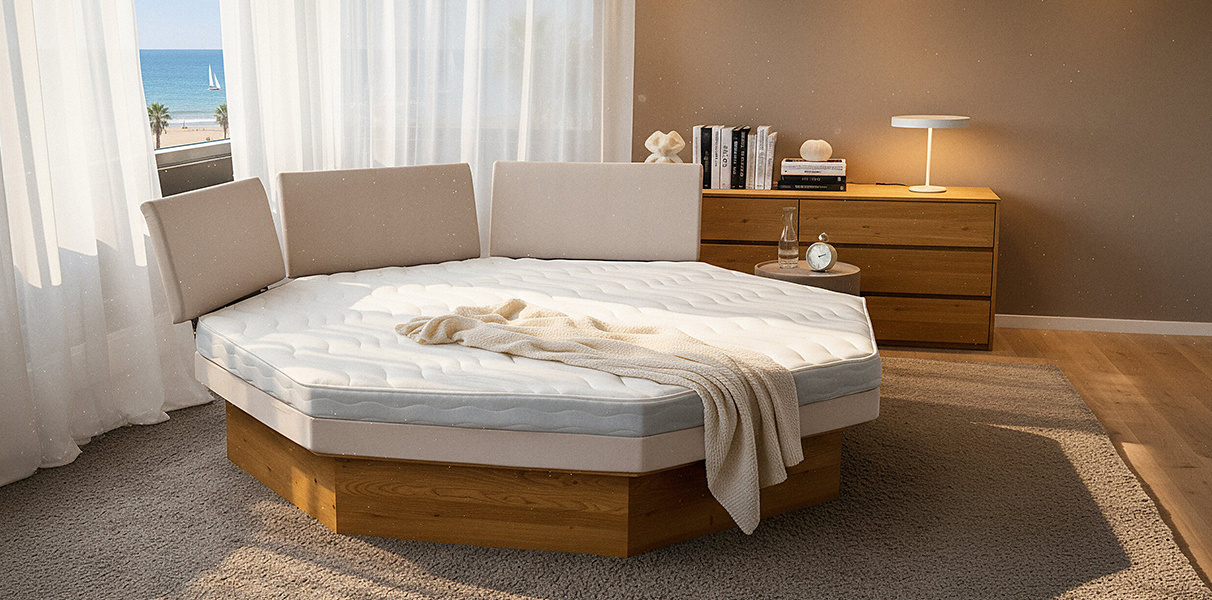 Achteck Wasserbett komplett Abbildung 1