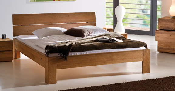 Wasserbett mit Hasena Oakline Massivholz Bettrahmen Abbildung 3
