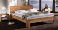 Wasserbett mit Hasena Oakline Massivholz Bettrahmen