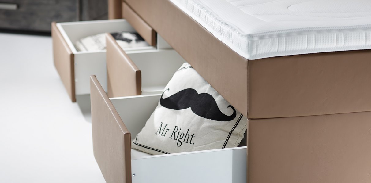 Boxspring-Wasserbett Barcelona mit Schubladen Abbildung 6