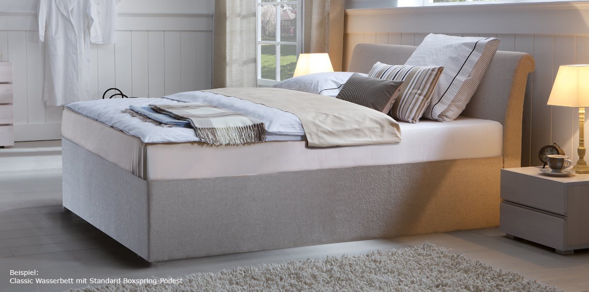 Boxspring-Wasserbett mit Zamo Kopfteil Abbildung 4