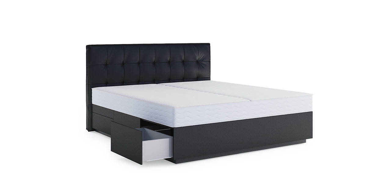 Boxspring-Wasserbett Barcelona mit Schubladen Abbildung 4