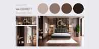 MU) 31065 Classic Wasserbett Buonanotte mit Massivholz in Boxspr