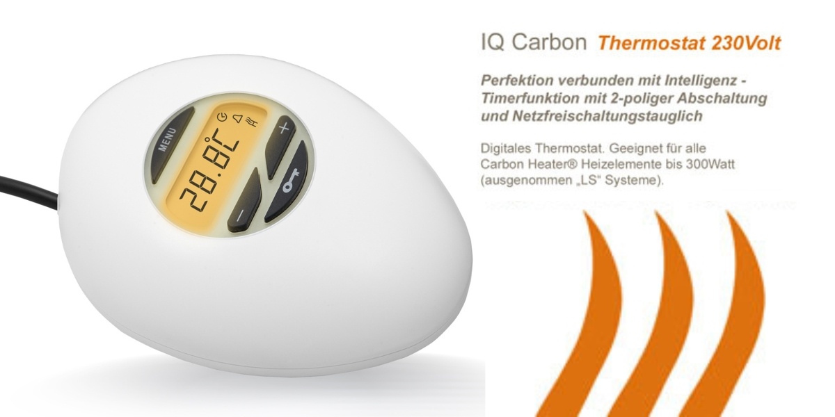 Carbon-Heater IQ Thermostat f�r einfachen Austausch Abbildung 1
