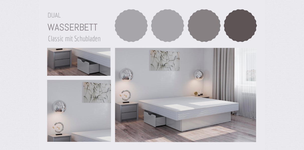 Deal 8: Classic Wasserbett mit Schubladen Abbildung 2