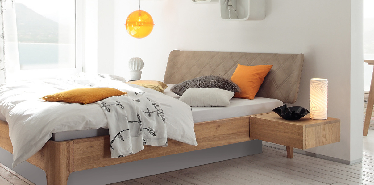 Hasena Oak Bianco Wasserbett mit Gabo Kopfteil Abbildung 2