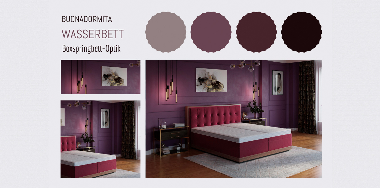 FRA) Boxspring-Wasserbett Buenadormita Abbildung 2