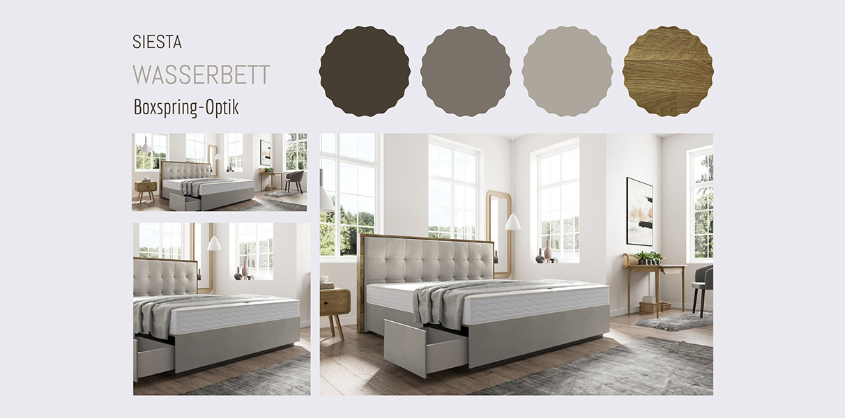 Boxspring-Wasserbett Siesta Abbildung 2