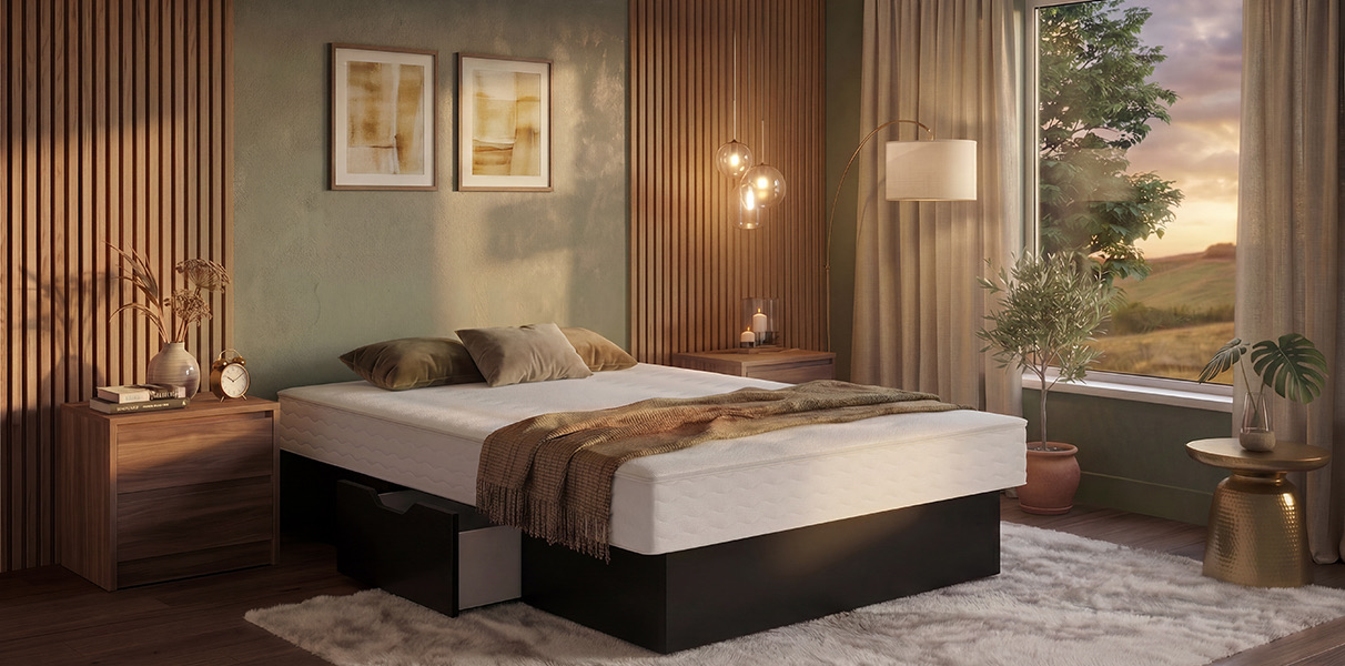Solo Wasserbett Classic mit Dekor Schubladenpodest Abbildung 1