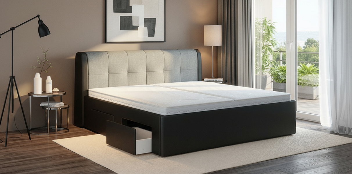 Wasserbett Berlin mit Schubladen Abbildung 1