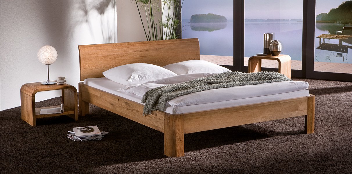 Hasena Oakline Wasserbett mit Lisio Kopfteil und Ronda F��en Abbildung 1