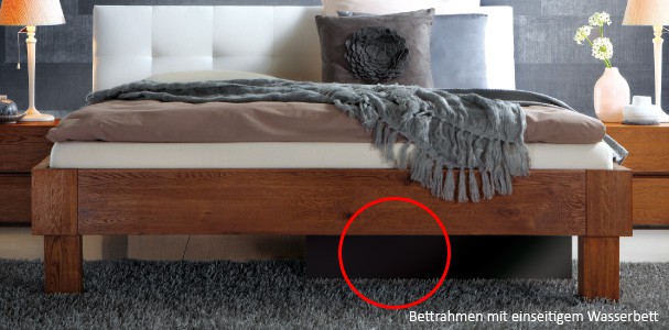 Hybrid-Wasserbett neben gew�hnlicher Matratze im Doppelbett Abbildung 2