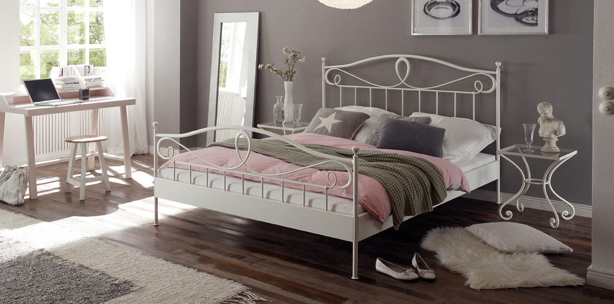 Wasserbett mit Metallbett Romantic Lurano von Hasena Abbildung 1