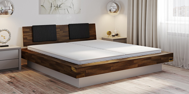 Wasserbett mit Factoryline Bettrahmen Bloc online kaufen - Aqua Comfort