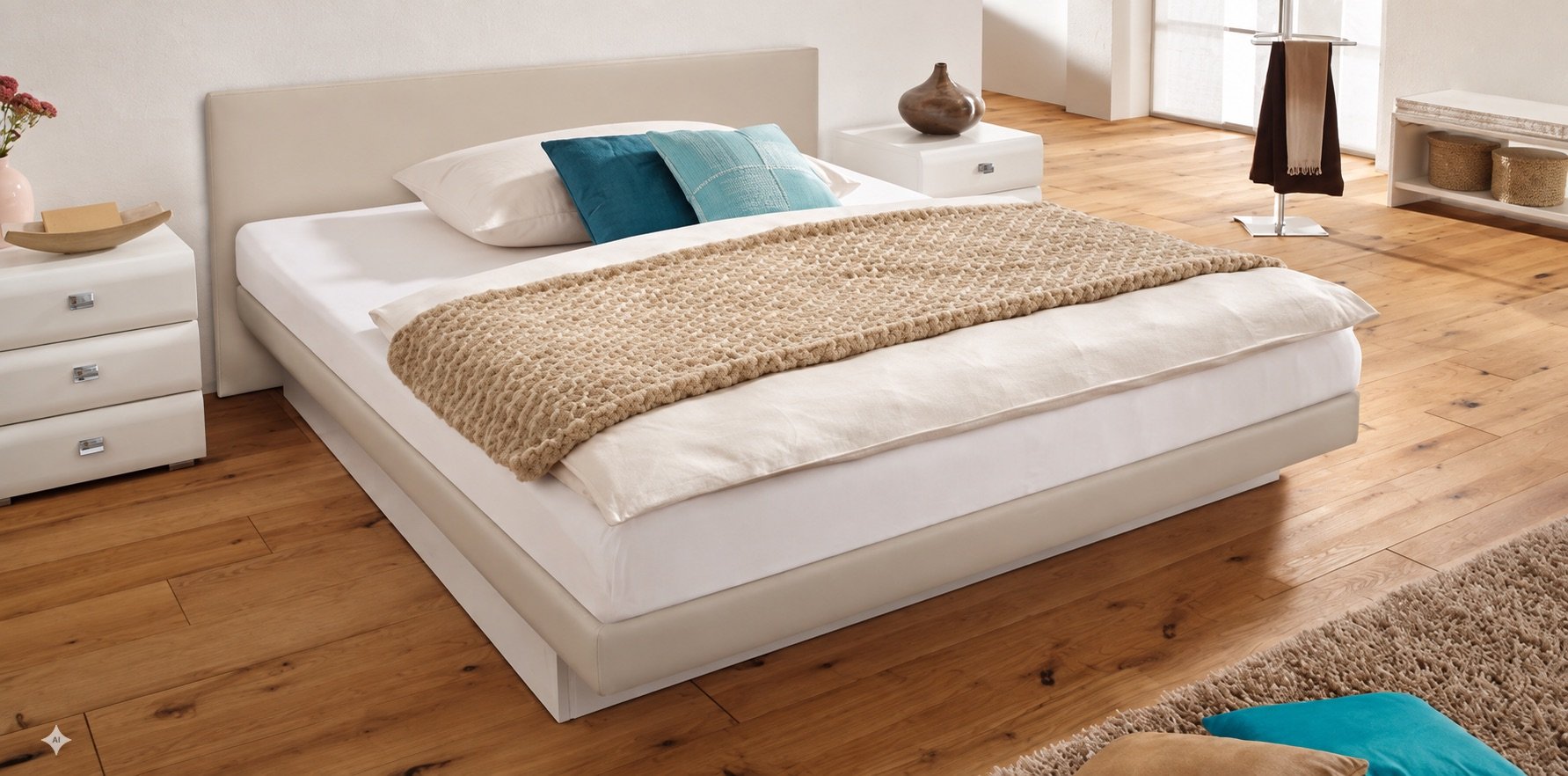 Split Wasserbett + Saia Wandpaneel Abbildung 1