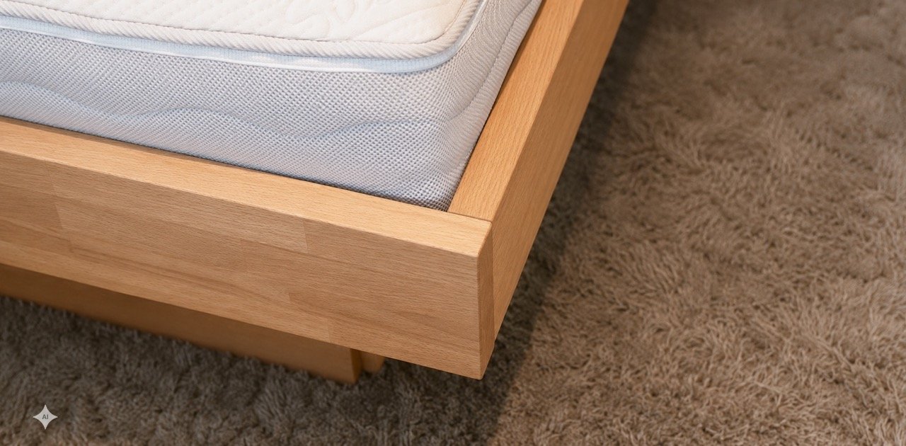 Wasserbett Domenique komplett mit Buche Massivholz-Bettrahmen un Abbildung 2
